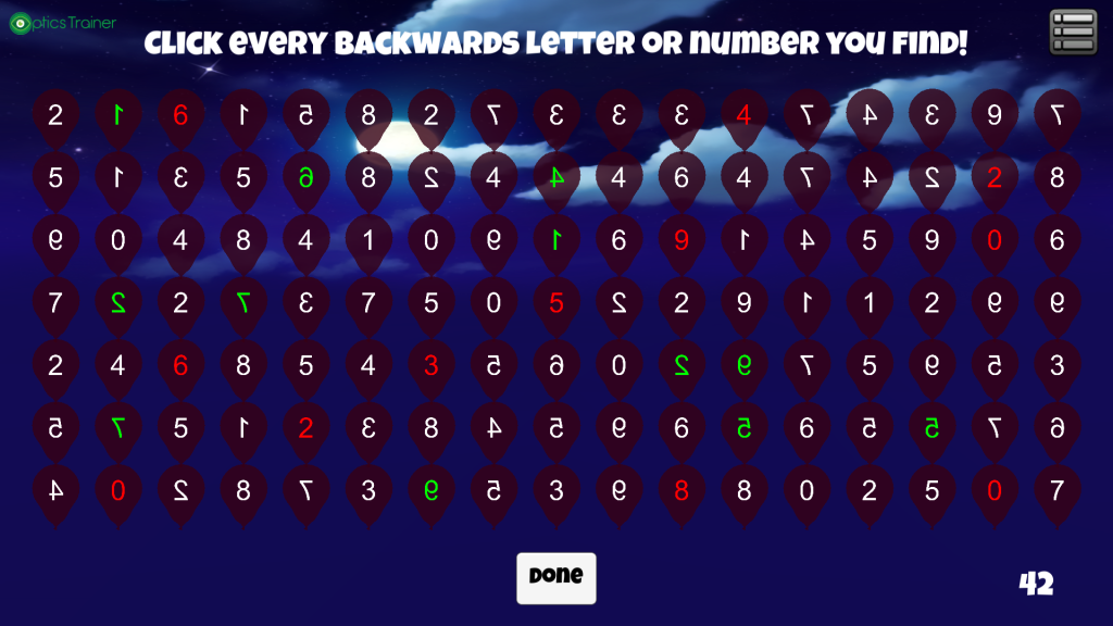 Letter and Number Reversal