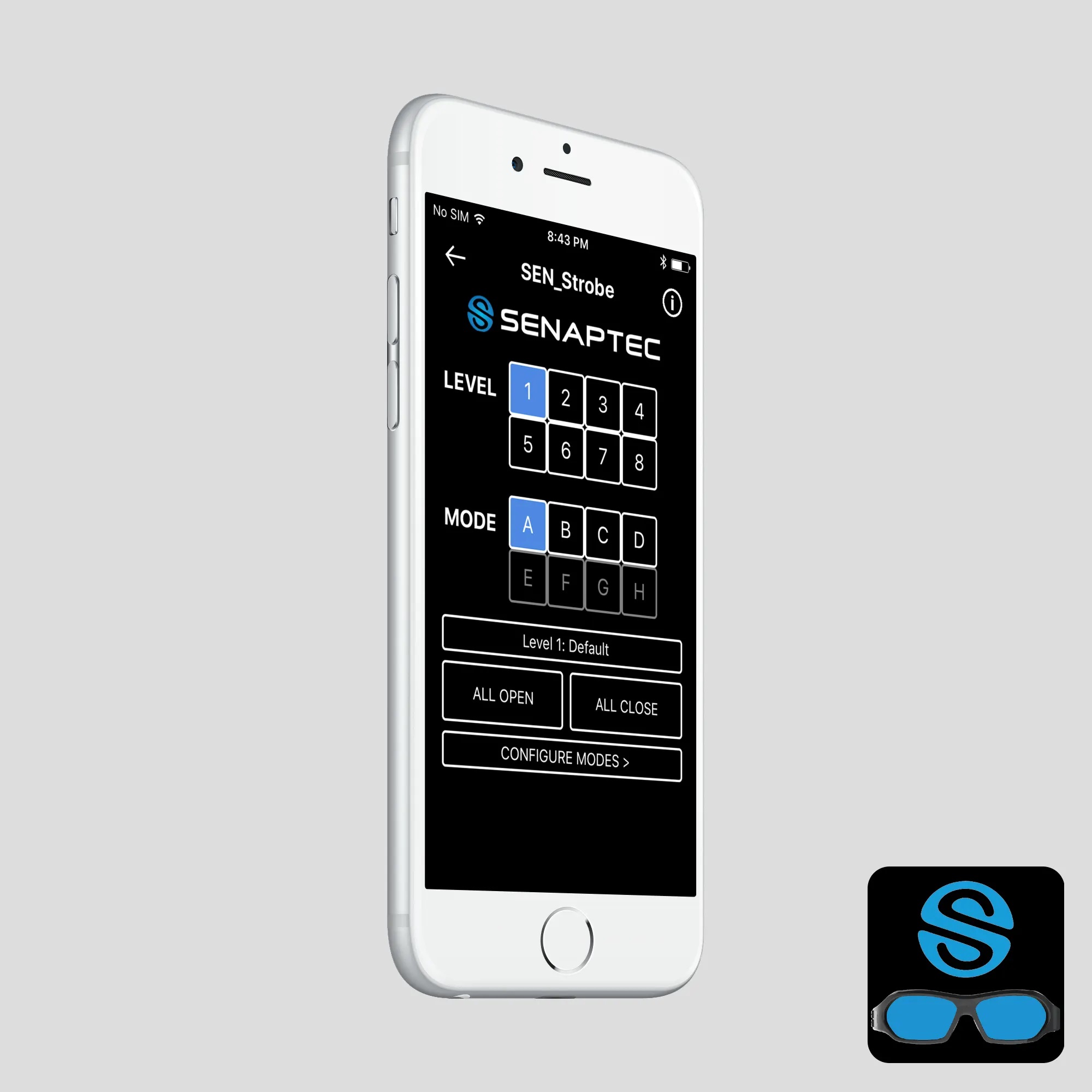 Free Senaptec Strobe App for Remote Control